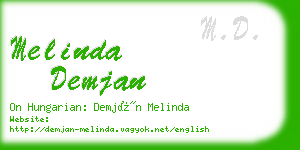 melinda demjan business card